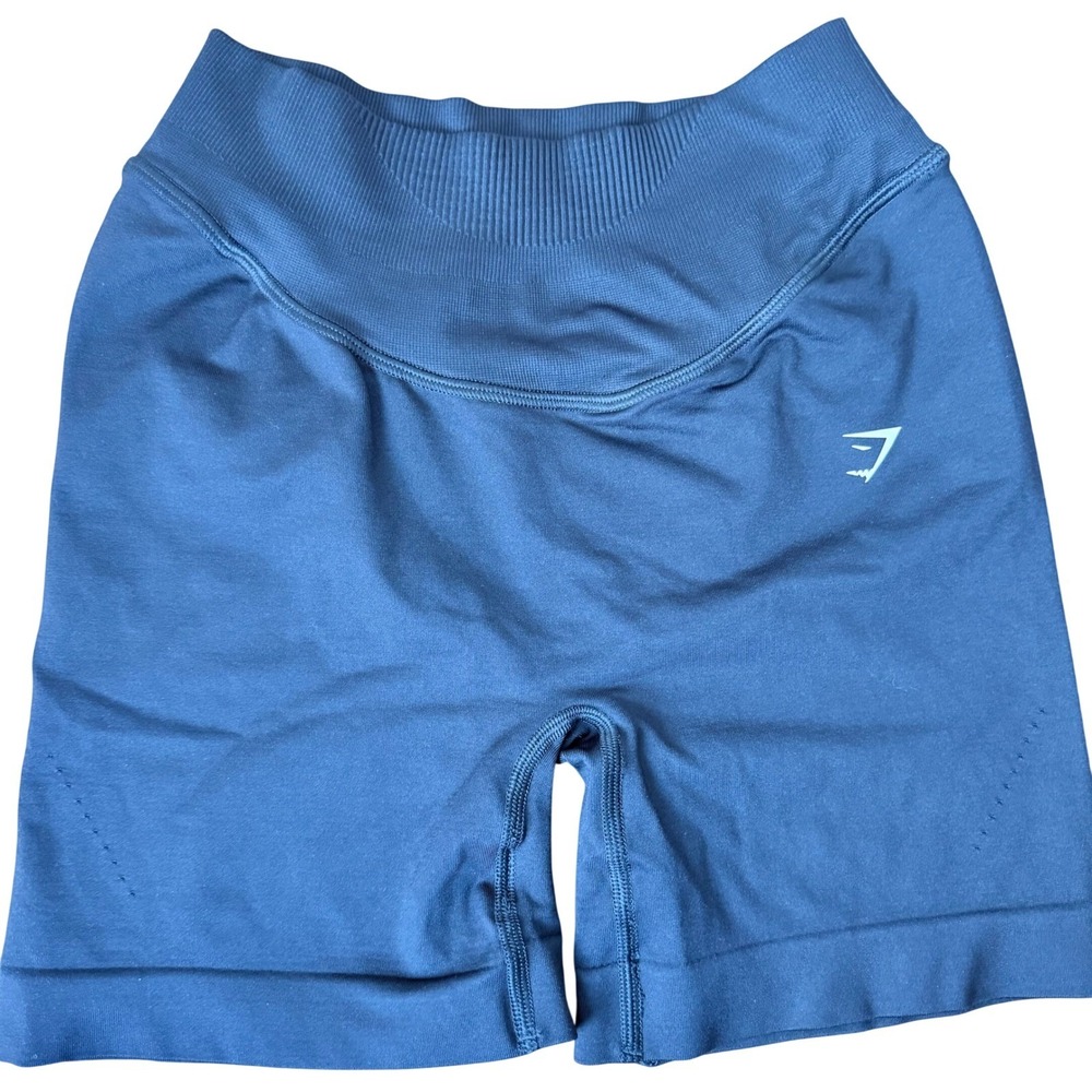 Gymshark Vital Seamless 2.0 Shorts Womens Small Black High Waist B6A4S‎